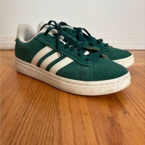 adidas Forest Green and Cream Sneakers